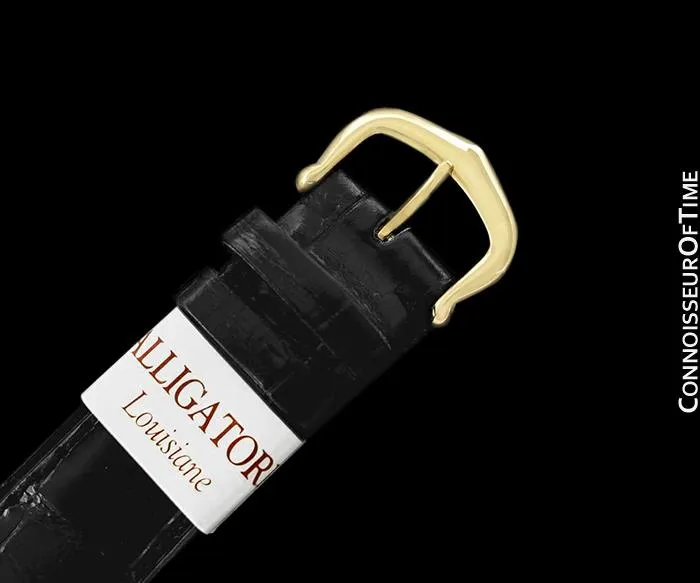 Must De Cartier Vendome Mens Midsize Unisex Vermeil Watch - 18K Gold Over Sterling Silver and Diamonds