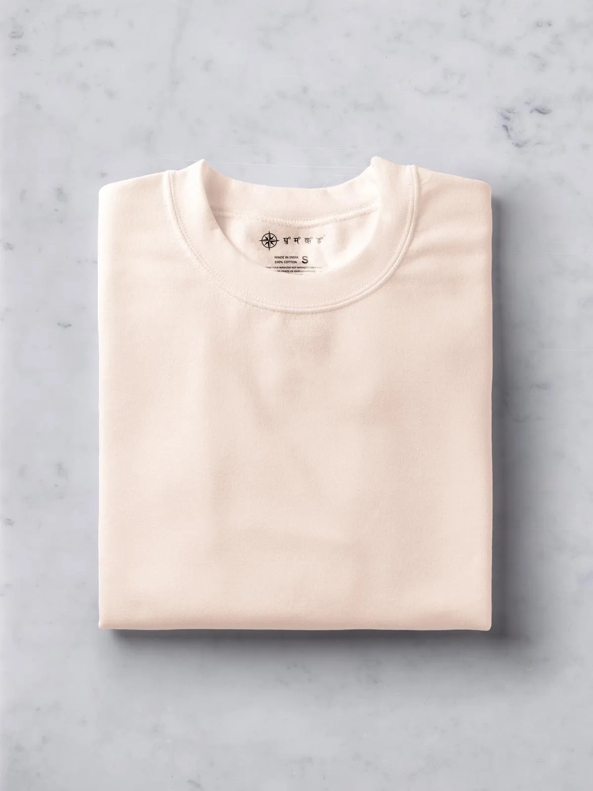 Muted Peach, Beige & Light Grey T Shirt Combo | Pack of 3