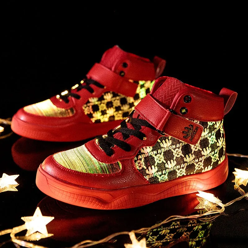 New Fiber Optic Glowing Sneakers Party Shoes Cool Street Shoes