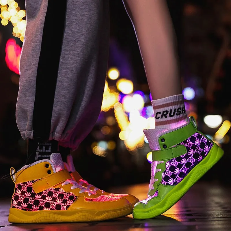 New Fiber Optic Glowing Sneakers Party Shoes Cool Street Shoes