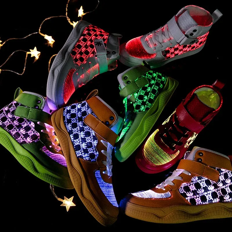 New Fiber Optic Glowing Sneakers Party Shoes Cool Street Shoes