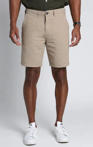 New with tags! Men's Jach's New York Tan Flat Front Chino Shorts, Sz 36 Waist! Retails $99 