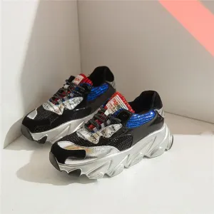 Newest Print Women Genuine Leather Flats Shallow Casual Basic Shoes Woman Spring Women Fashion Comfortable Sneakers