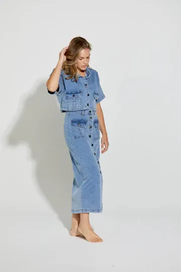 NLJ - New London Jeans II GINSBERG Button Skirt - LW
