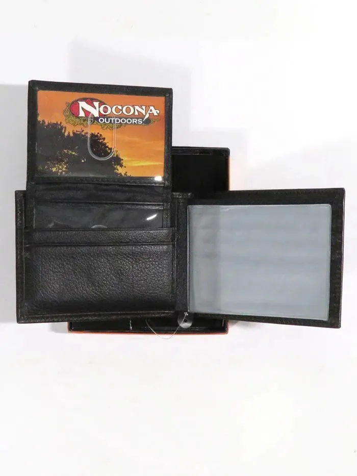 Nocona 12 Gauge Outdoor Bi-Fold Leather Wallet Brown