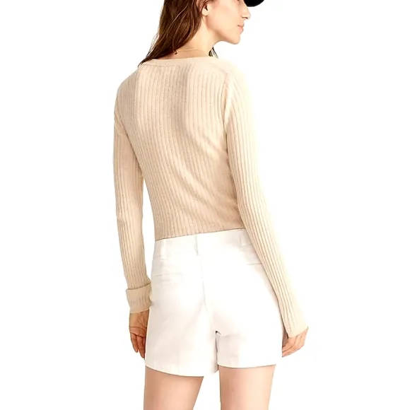 NWT J.Crew White 5&quot; Chino Shorts White Color Size 2