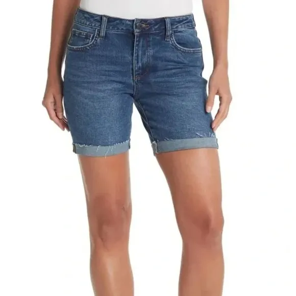 NWT Joe's Jeans Mid Rise Easy Bermuda Cuffed Shorts Size 23