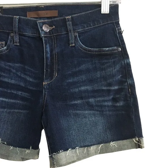 NWT Joe's Jeans Mid Rise Easy Bermuda Cuffed Shorts Size 23