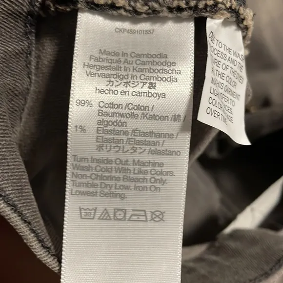 NWT Madewell High Rise Cuffed Denim Shorts Gray Slater Wash M5774