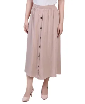 Ny Collection Womens Petite Midi Length A-Line Skirts PGWK4771