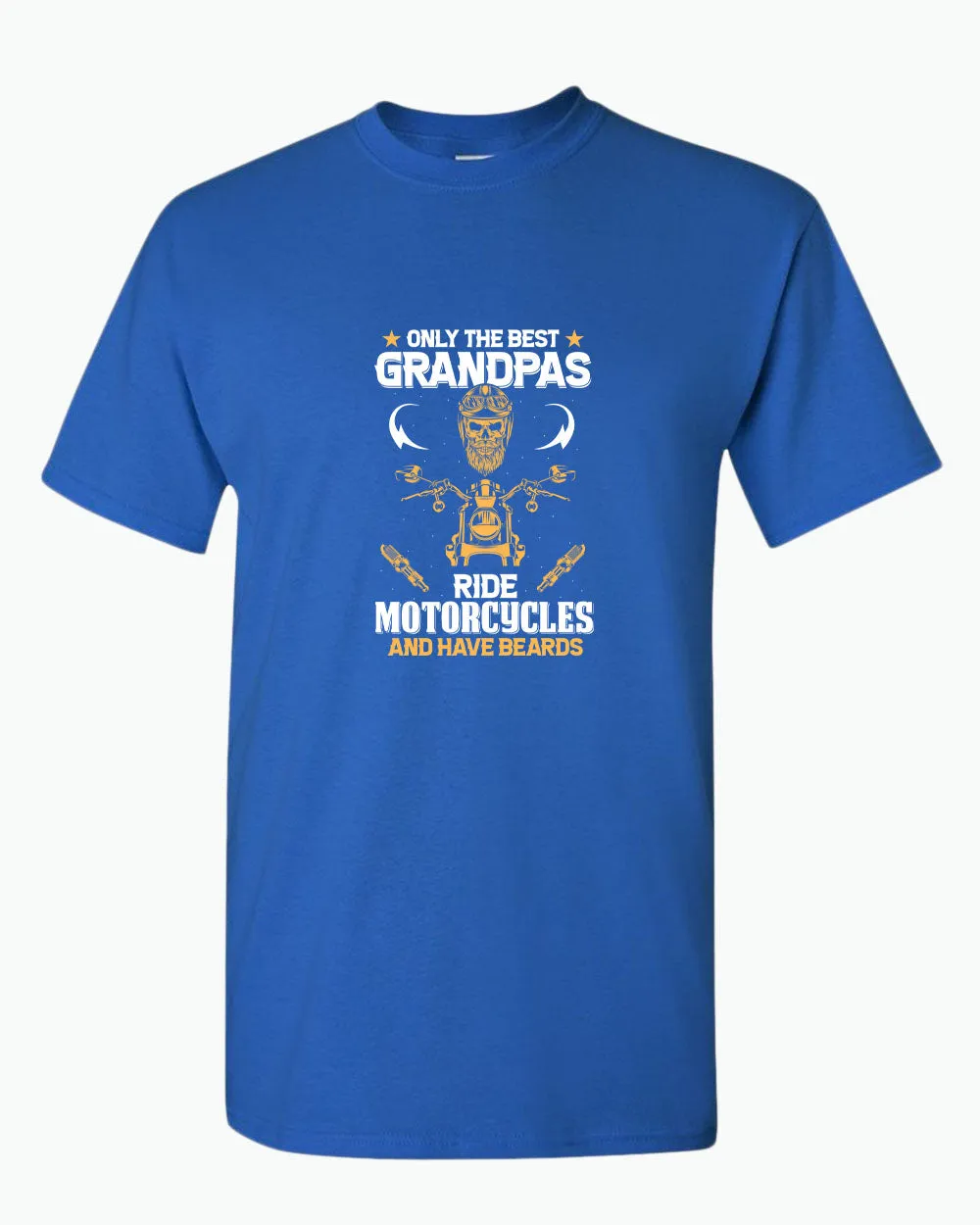 Only the best grandpas ride motorcycles and have beards t-shirt