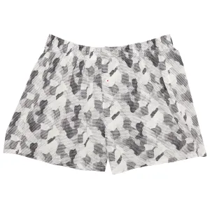 Organic Cotton Digital Camo Boxer Shorts - White