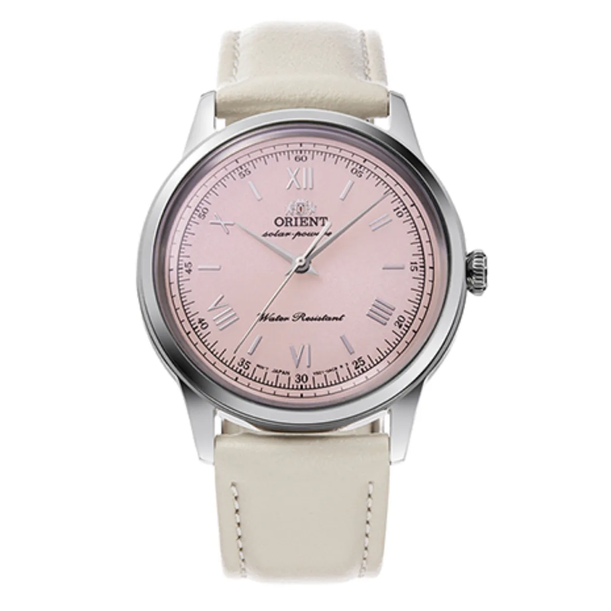 Orient Bambino RA-WK0005P 38MM Pale Pink Dial Quartz Leather Classic Watch