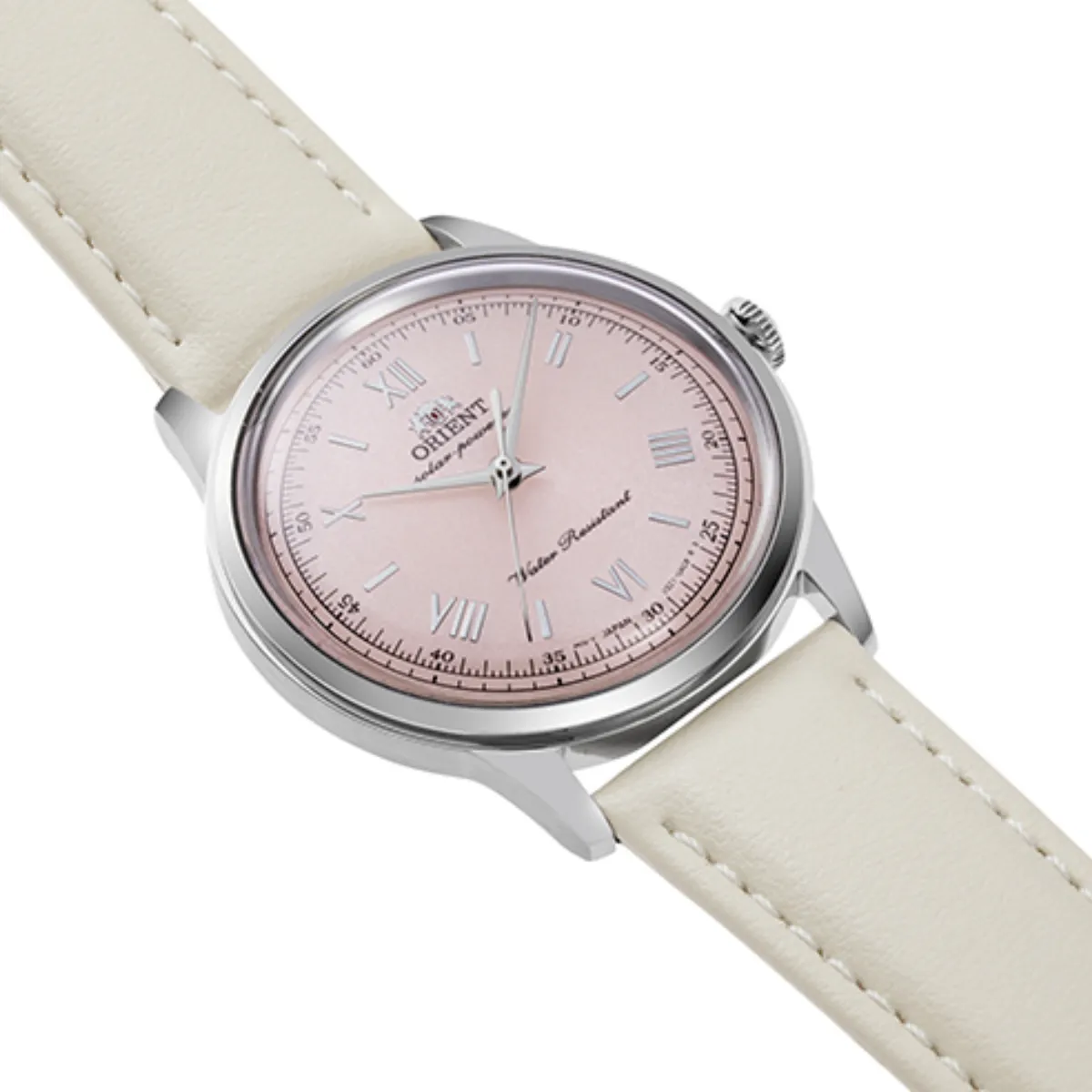 Orient Bambino RA-WK0005P 38MM Pale Pink Dial Quartz Leather Classic Watch