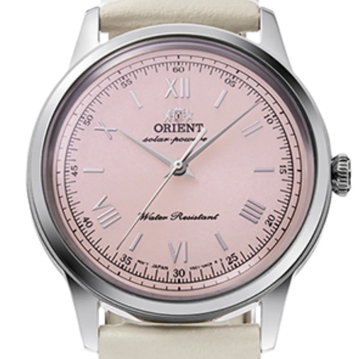 Orient Bambino RA-WK0005P 38MM Pale Pink Dial Quartz Leather Classic Watch