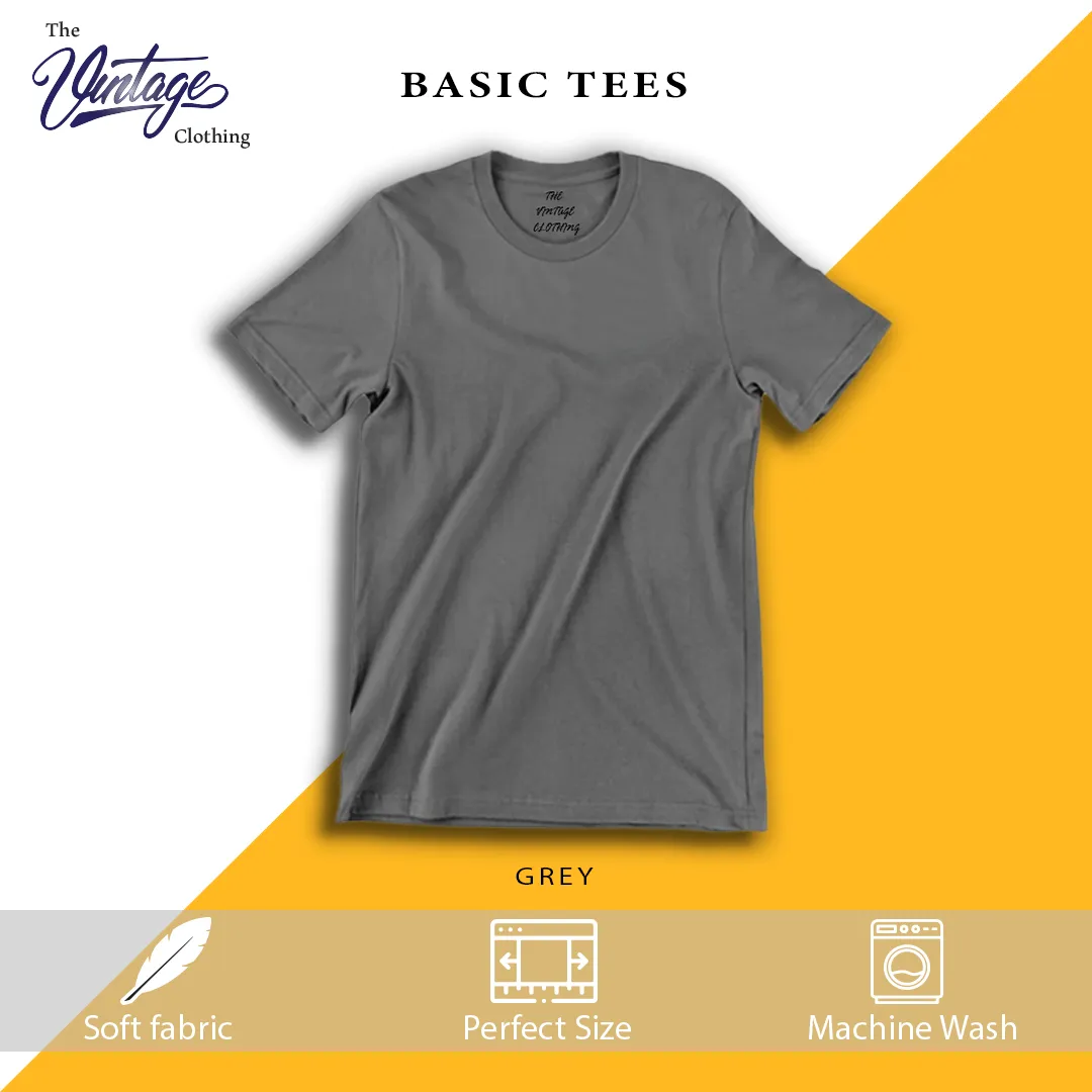 Pack of 3 plain Half sleeves T-Shirt