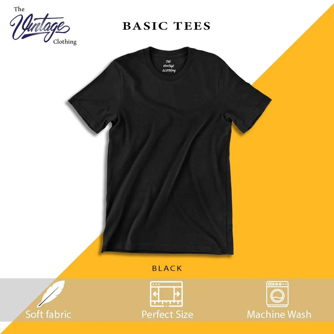 Pack of 3 plain Half sleeves T-Shirt