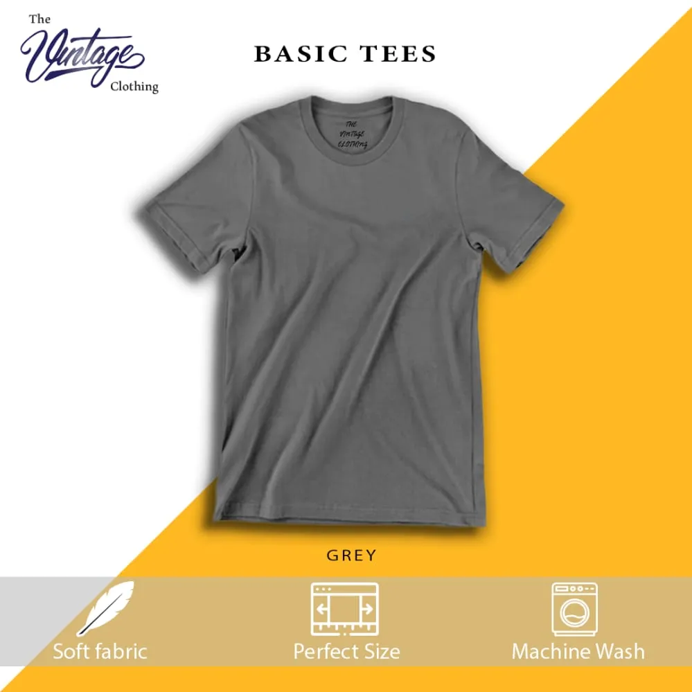 Pack of 4 plain Half sleeves T-Shirt