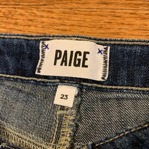 Paige Jimmy Jimmy Jean Denim Cuffed Shorts size 23