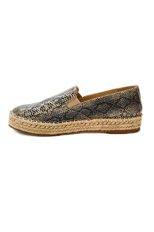 Peaches Natural Snake Espadrille