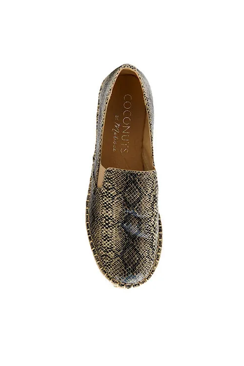 Peaches Natural Snake Espadrille