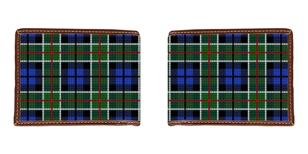 Perfectly Plaid Needlepoint Wallet