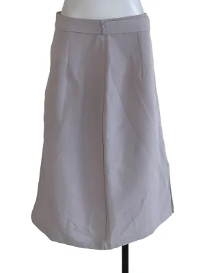 Periwinkle Purple Plain A-Line Skirt