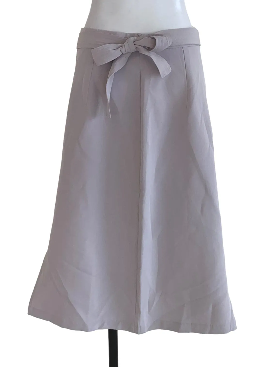Periwinkle Purple Plain A-Line Skirt