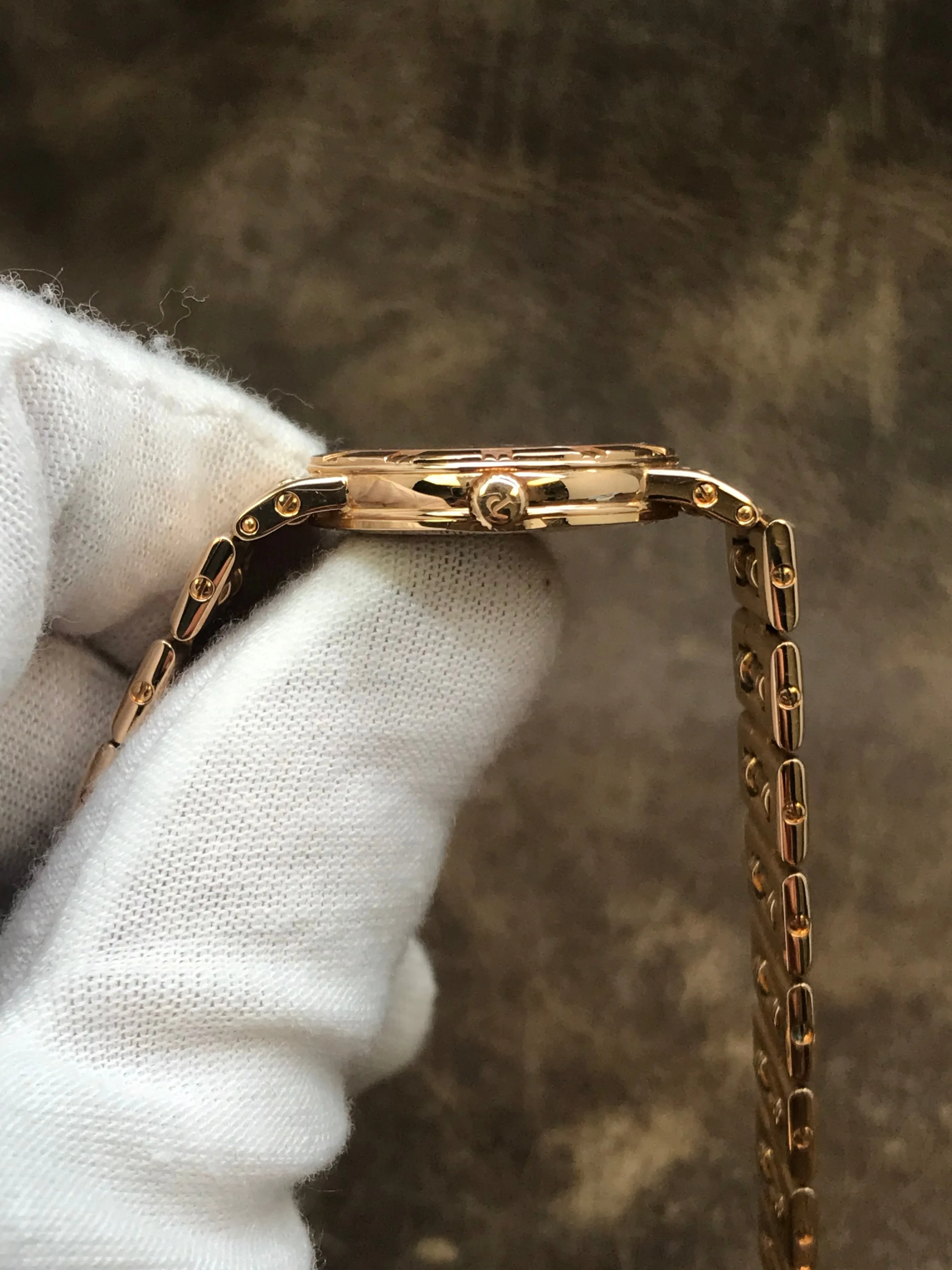Piaget Dancer 18K Gold 80563/K81 Champagne Dial Quartz Women's Watch