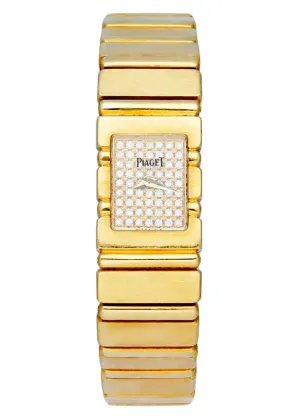 Piaget Quartz 15201C701 Diamond Dial 18K Yellow Gold Ladies Watch