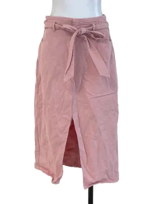 Pink Tie Waist A -Line Skirt LB