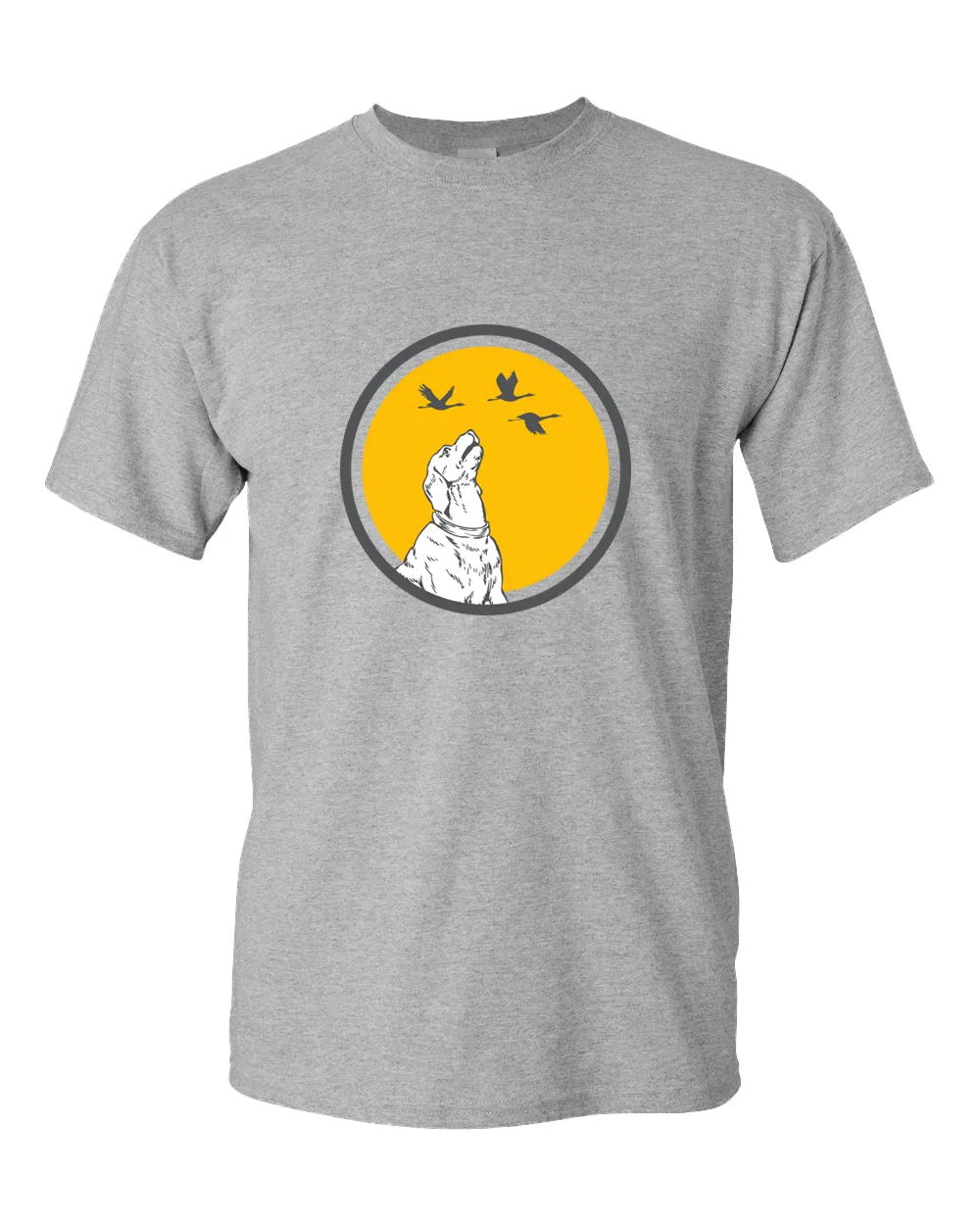 Playful Dog t-shirt, dog and flies t-shirt