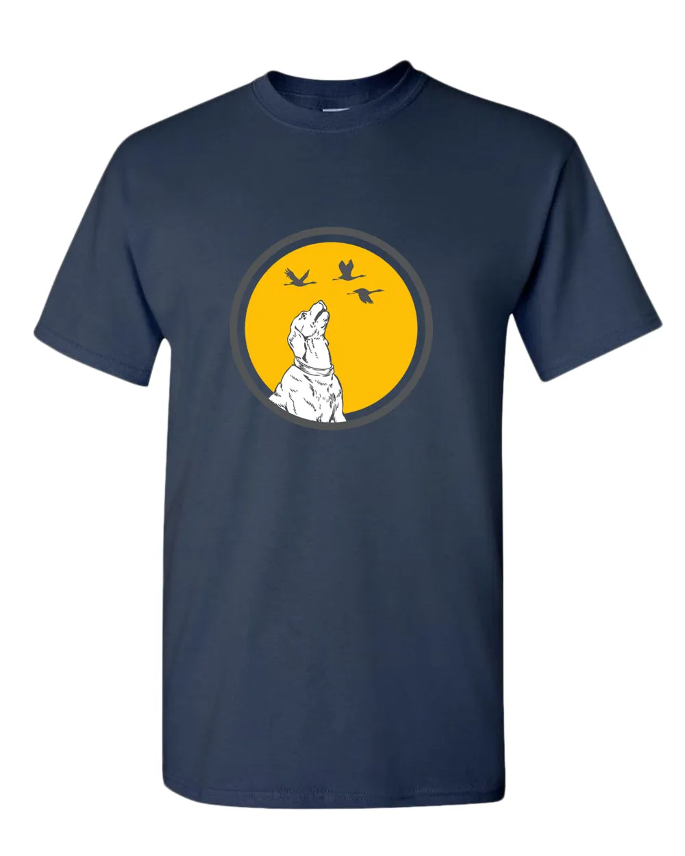 Playful Dog t-shirt, dog and flies t-shirt