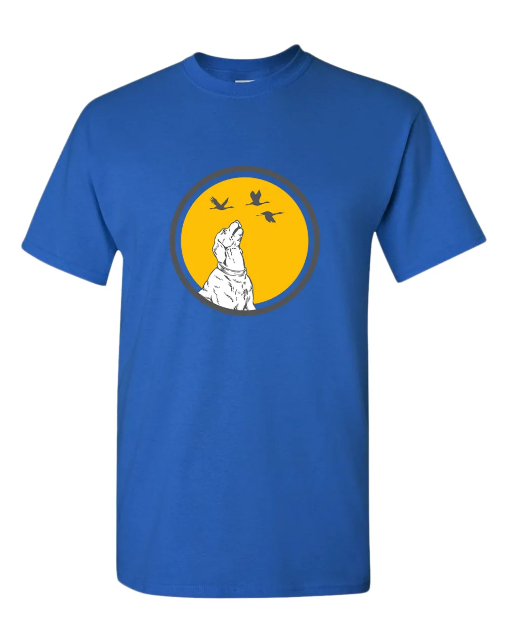 Playful Dog t-shirt, dog and flies t-shirt