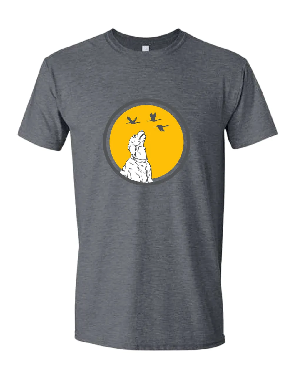 Playful Dog t-shirt, dog and flies t-shirt