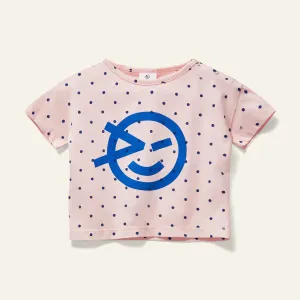 Polka dot pink print set by Wynken