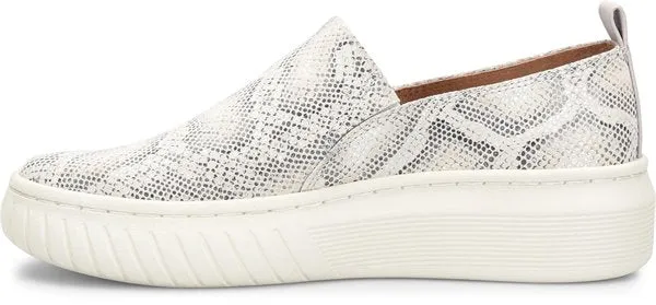 Potina white/light grey snake slip-on sneakers