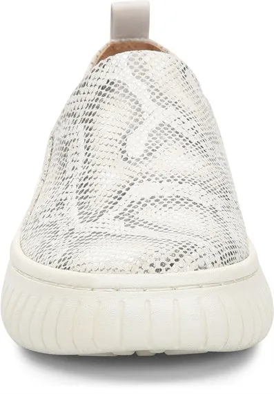 Potina white/light grey snake slip-on sneakers