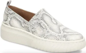 Potina white/light grey snake slip-on sneakers