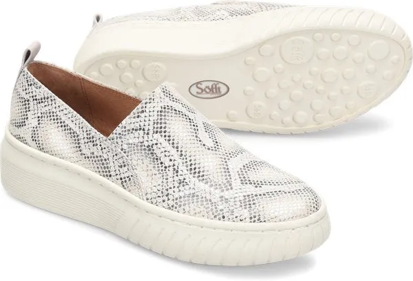 Potina white/light grey snake slip-on sneakers