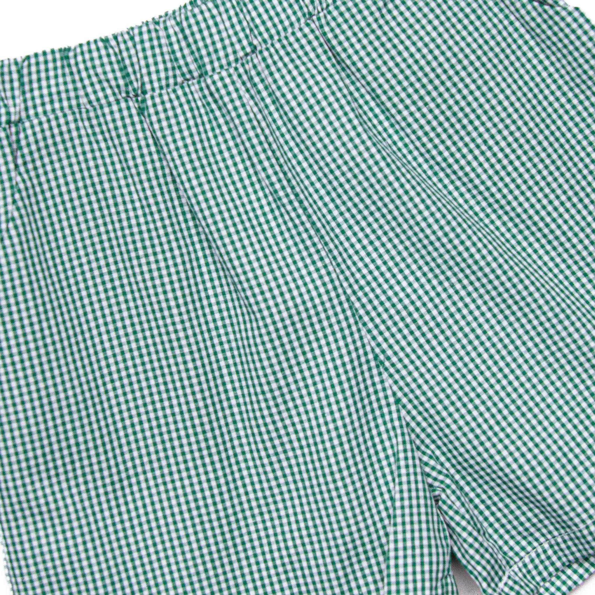 Putterly Adorable Applique Short Set, Green