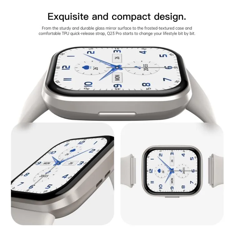 Q23 Pro 1.83 inch Color Screen IP68 Waterproof Bluetooth Call Smart Watch, Support Health Monitoring(Blue)
