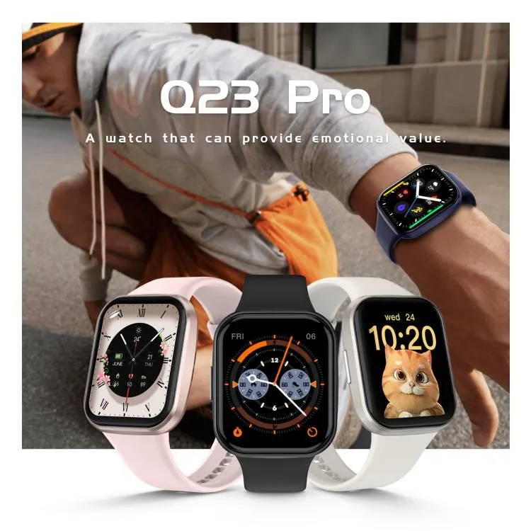 Q23 Pro 1.83 inch Color Screen IP68 Waterproof Bluetooth Call Smart Watch, Support Health Monitoring(Blue)