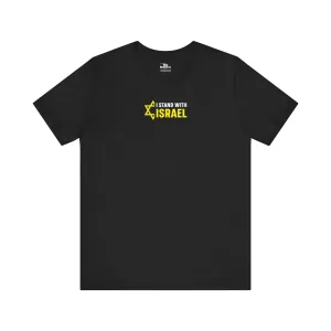 "I Stand With Israel" Black T-shirt for Men