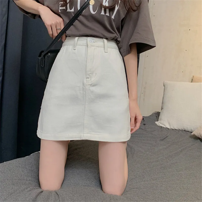 "SIMPLE DENIM" A-LINE SKIRT S032604