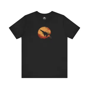 "Sunset Fighter" Black T-shirt for Men