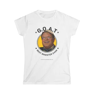 "The Goat" White Custom T-Shirt for Women