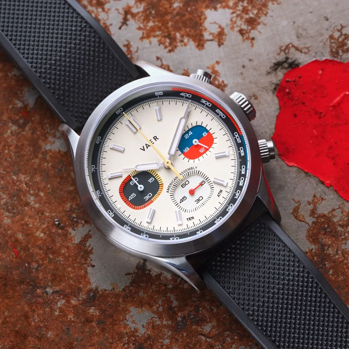 R1 USA Rally Chronograph - Cream 40mm