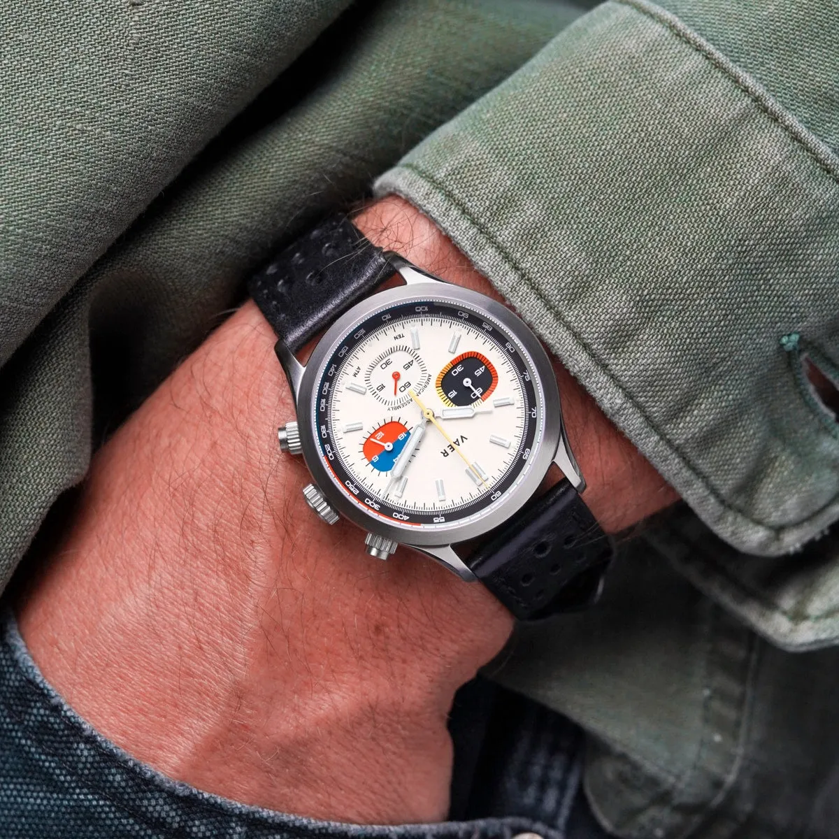 R1 USA Rally Chronograph - Cream 40mm