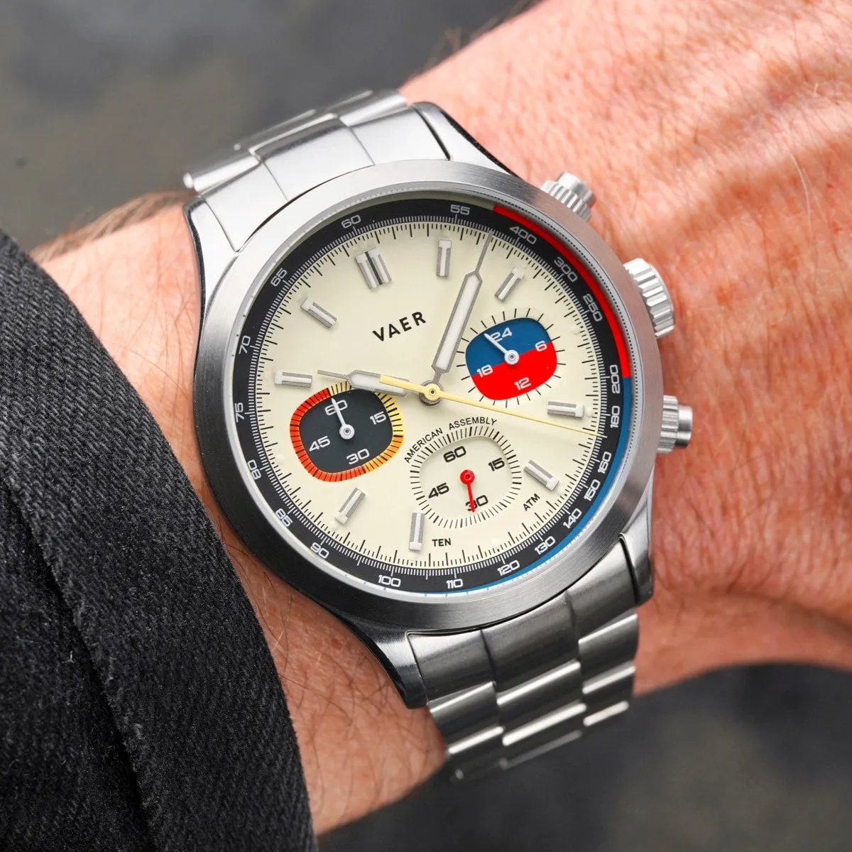 R1 USA Rally Chronograph - Cream 40mm